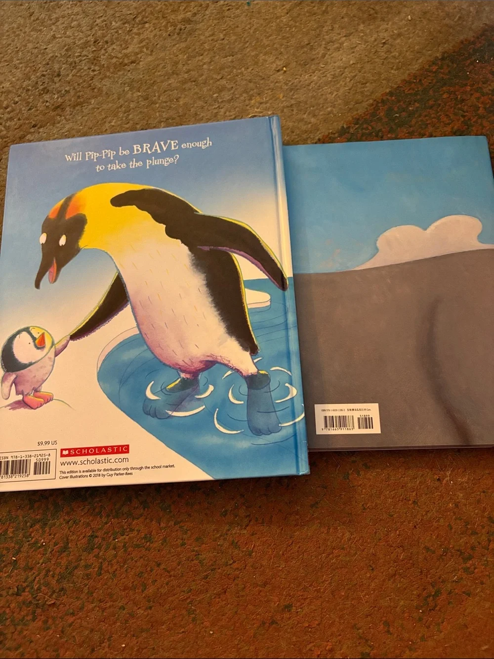 Scholastic Blue Children's Picture Book Duo - Penguin & Rhino Covers